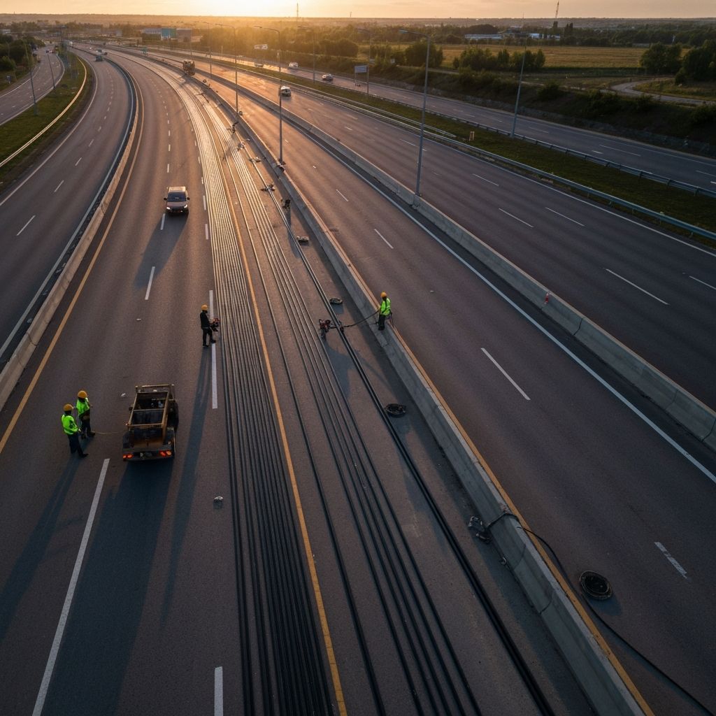Fiber optic infrastructure construction
