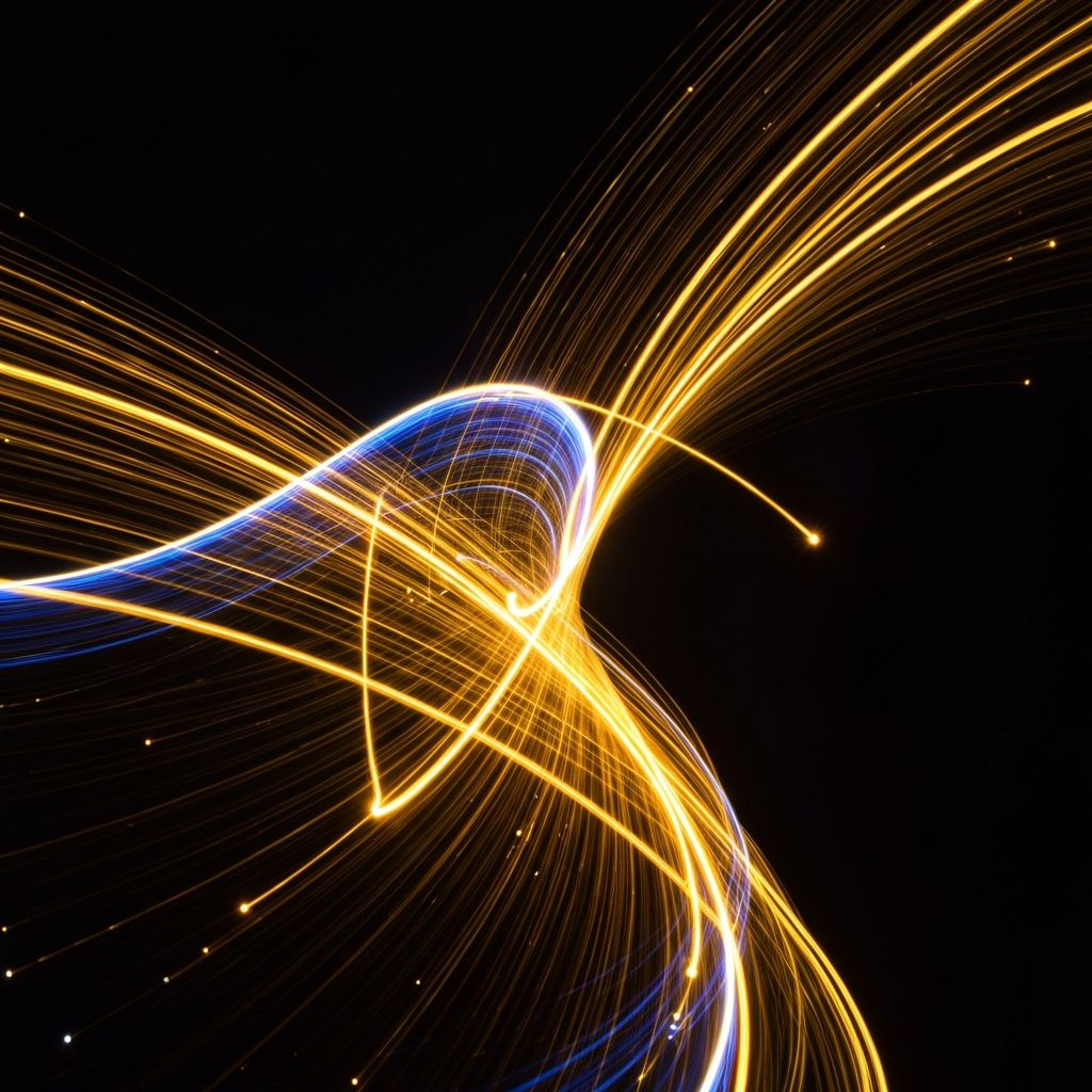 Fiber optic light trails